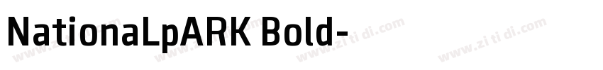 NationaLpARK Bold字体转换